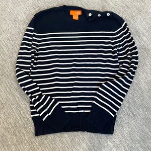 Joe Fresh navy and white sweater size M